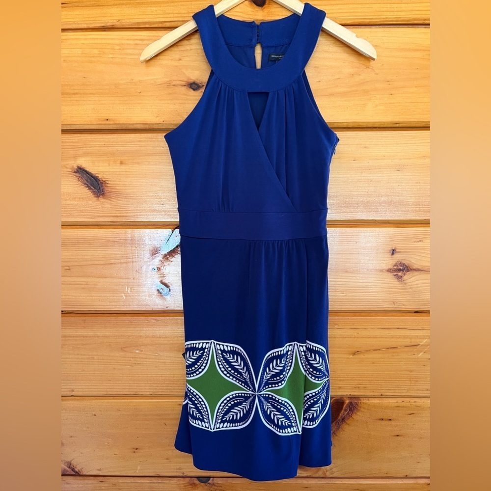 Banana Republic Blue Green Faux Wrap Dress 0